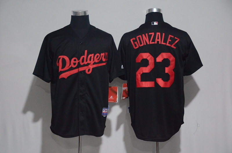 2017 MLB Los Angeles Dodgers #23 Gonzalez Black Classic Jerseys->los angeles angels->MLB Jersey